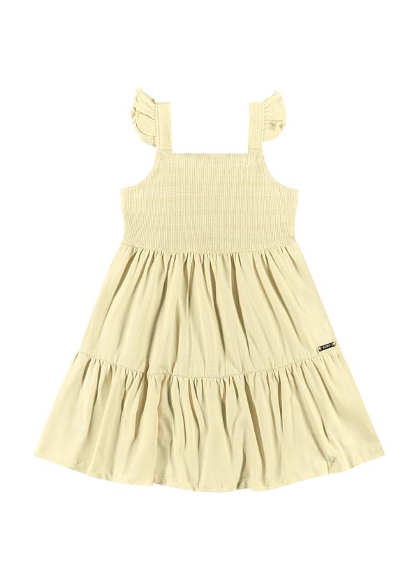 Quimby - Vestido Infantil para Menina Bege 3