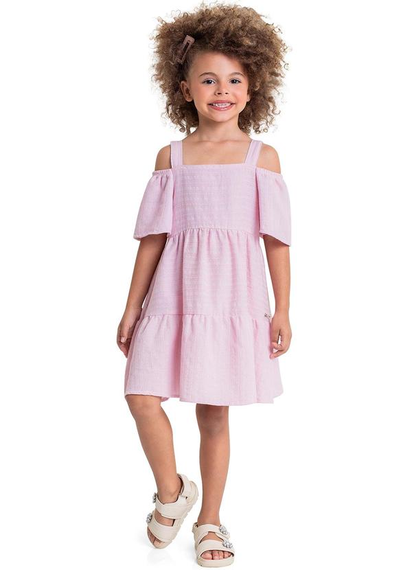 Quimby - Vestido Infantil para Menina Rosa