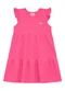 Duduka - Vestido Infantil Regata com Saia Flores  Azul  - variação: Rosa