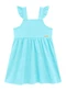 Duduka - Vestido Infantil Regata com Saia Flores  Azul  - variação: Azul