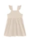 Duduka - Vestido Infantil Regata com Saia Flores  Azul  - variação: Bege