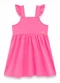 Duduka - Vestido Infantil Regata com Saia Flores  Azul  - variação: Rosa