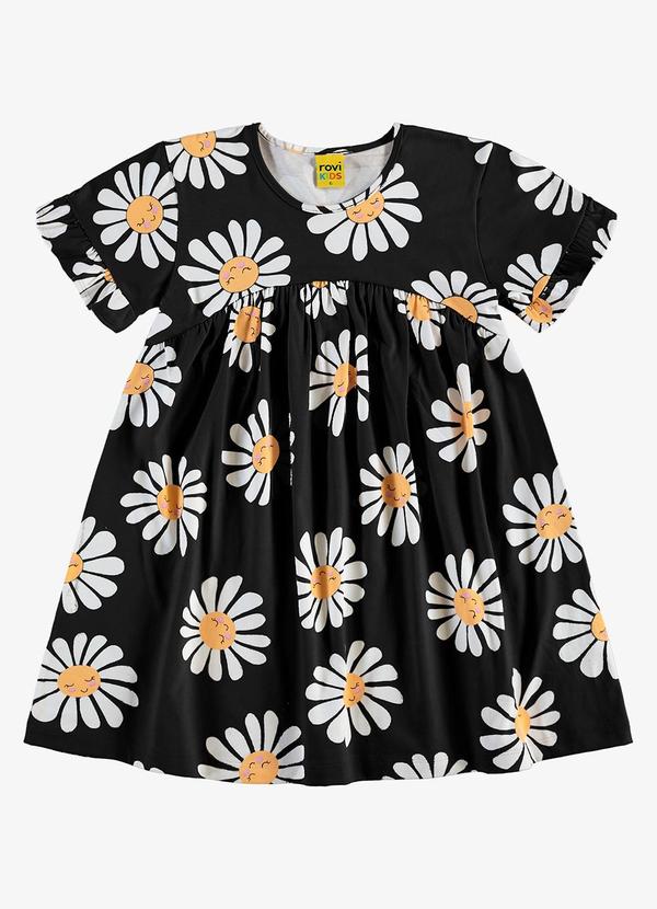 Rovi Kids - Vestido Infantil Preto