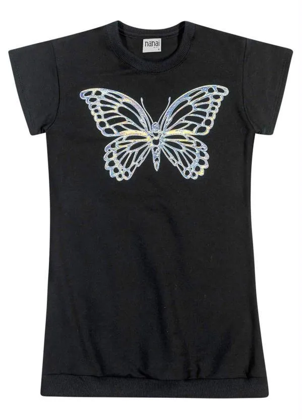 Nanai - Vestido Infantil Preto