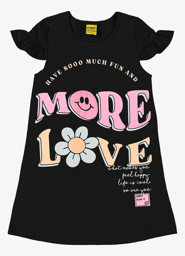 Rovi Kids - Vestido Infantil Preto