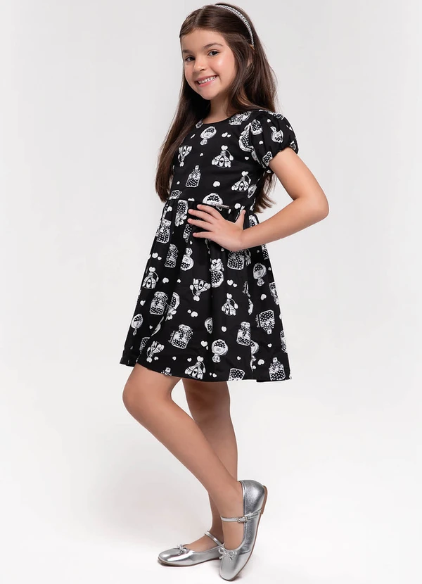 Trick Nick - Vestido Infantil Preto 3