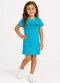 Select - Vestido Infantil Ribana Canelada e Estampa Azul - variação: Azul