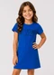 Select - Vestido Infantil Ribana Canelada e Estampa Azul - variação: Azul