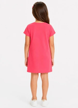 Select - Vestido Infantil Ribana Canelada e Laranja - SELECT