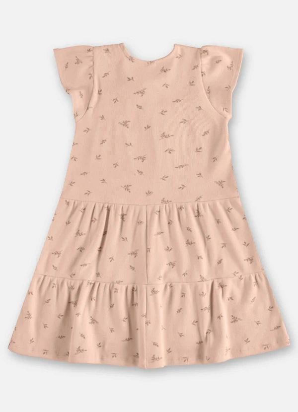 Up Baby - Vestido Infantil Ribana Sustentável Rosa 2