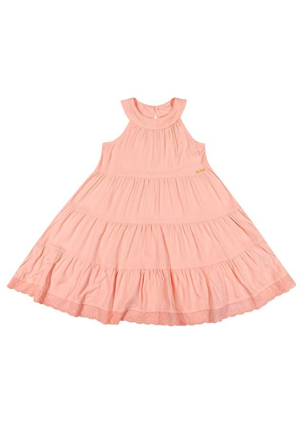 Colorittá - Vestido Infantil Rodado Casual Colorittá Rosa
