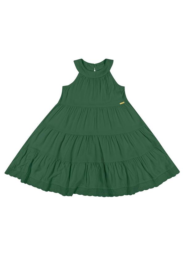Colorittá - Vestido Infantil Rodado Casual Colorittá Verde 1