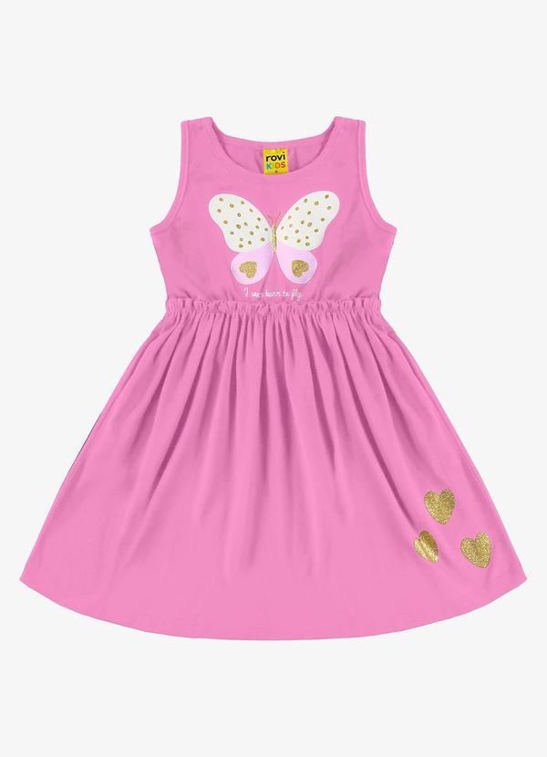 Rovi Kids - Vestido Infantil Rosa