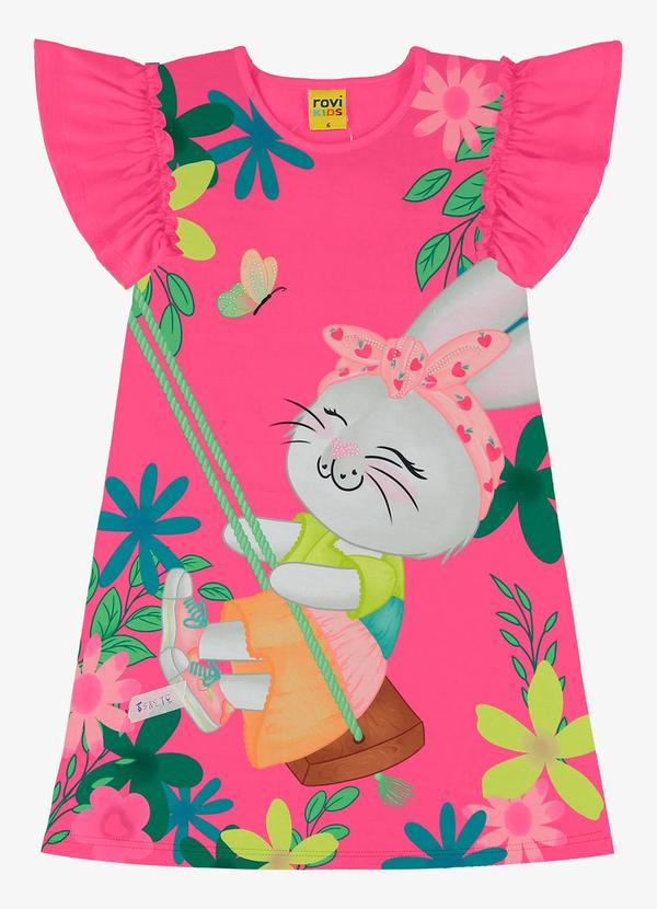 Rovi Kids - Vestido Infantil Rosa