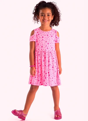 Duduka - Vestido Infantil Rosa - DUDUKA