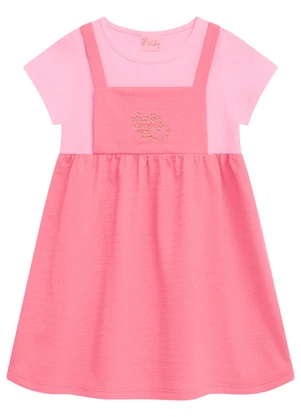 Duduka - Vestido Infantil Rosa - DUDUKA