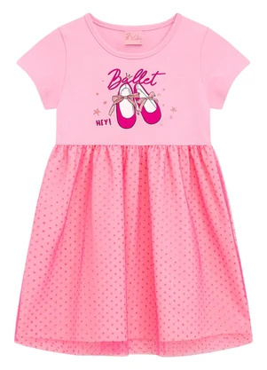 Duduka - Vestido Infantil  Rosa - DUDUKA