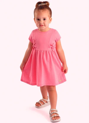 Duduka - Vestido Infantil  Rosa - DUDUKA