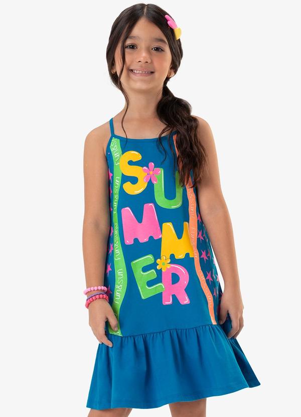 Rovi Kids - Vestido Infantil Summer Azul