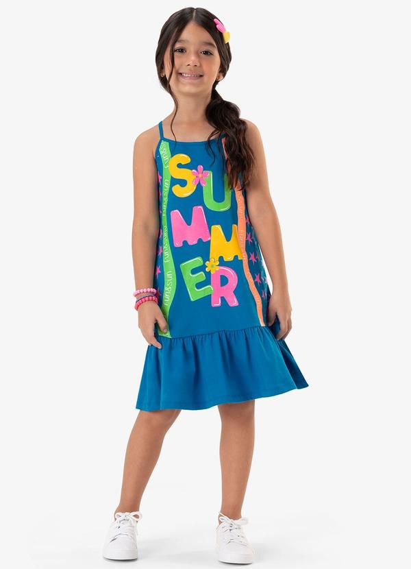 Rovi Kids - Vestido Infantil Summer Azul 3