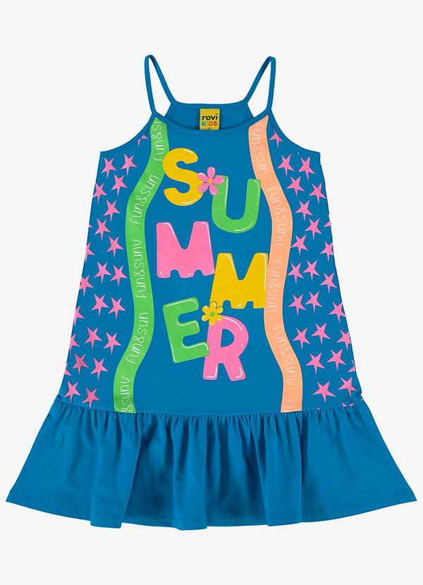 Rovi Kids - Vestido Infantil Summer Azul 5