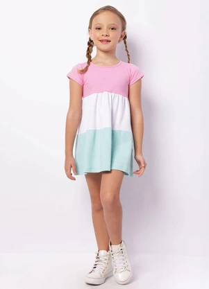 Torra - Vestido Infantil Três Marias Glitter Multicores - TORRA
