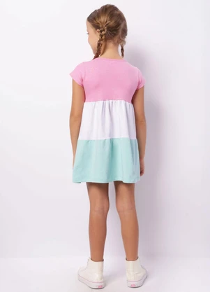 Torra - Vestido Infantil Três Marias Glitter Multicores - TORRA