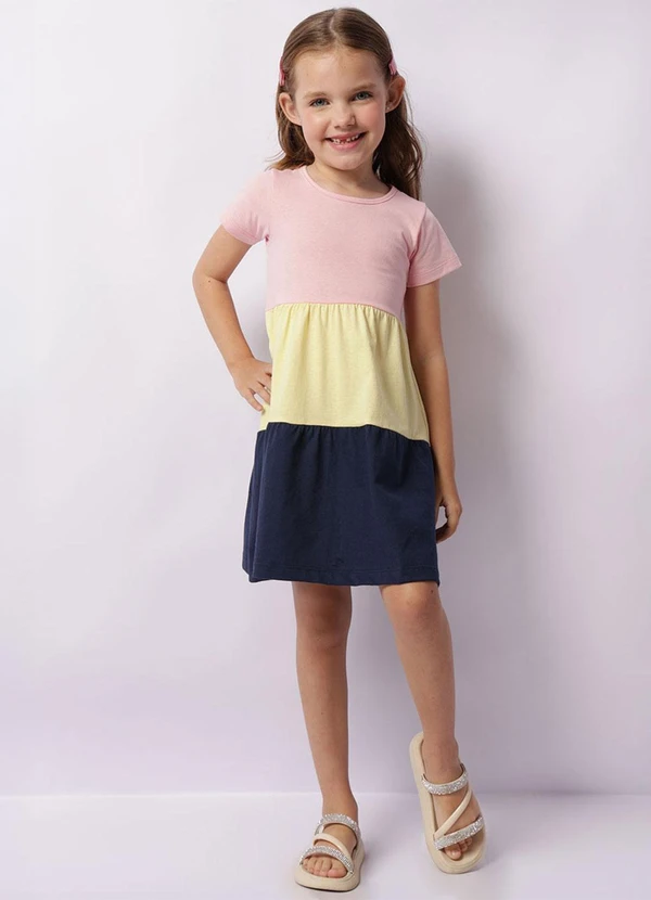 Torra - Vestido Infantil Três Marias Multicores