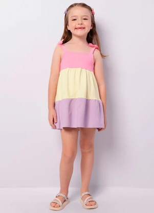 Torra - Vestido Infantil Três Marias Multicores - TORRA
