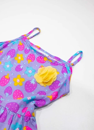 Turminha - Vestido Infantil Três Marias Roxo - TURMINHA