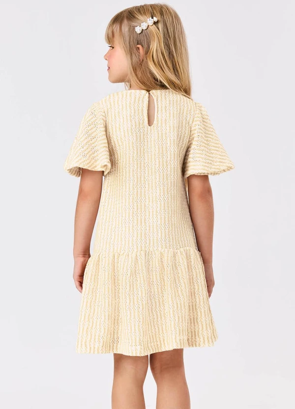 Trick Nick - Vestido Infantil Tricot Bege 2