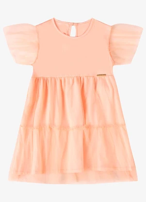 Rovi Kids - Vestido Infantil Verão em Tule Bright Rosa - ROVI KIDS