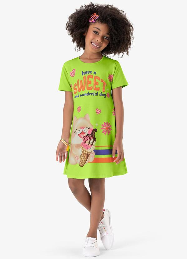 Rovi Kids - Vestido Infantil Verde