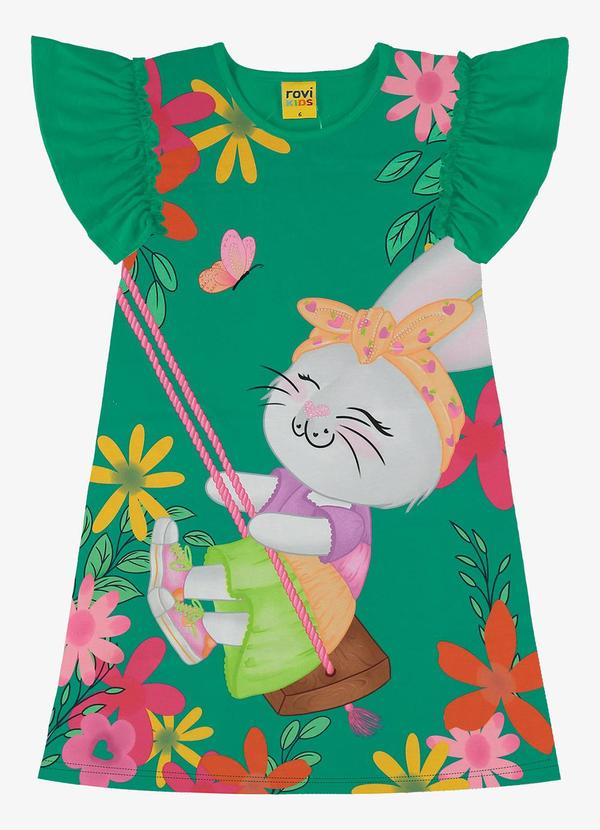 Rovi Kids - Vestido Infantil Verde 1