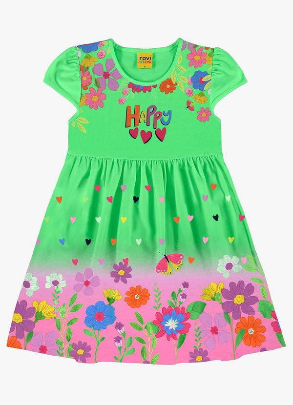 Rovi Kids - Vestido Infantil Verde