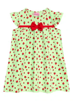 Duduka - Vestido Infantil Verde - DUDUKA