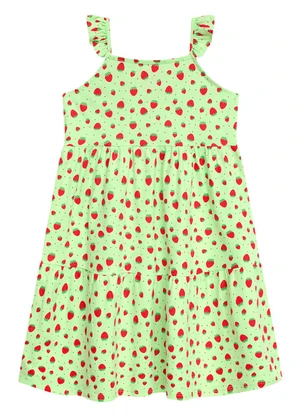 Duduka - Vestido Infantil Verde - DUDUKA