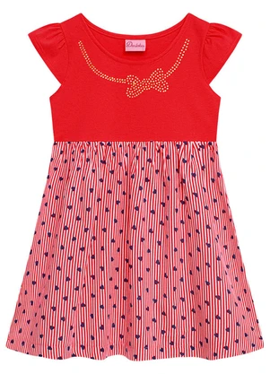 Duduka - Vestido Infantil Vermelha - DUDUKA