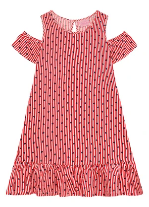 Duduka - Vestido Infantil  Vermelha - DUDUKA