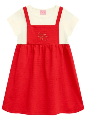 Duduka - Vestido Infantil Vermelha - DUDUKA