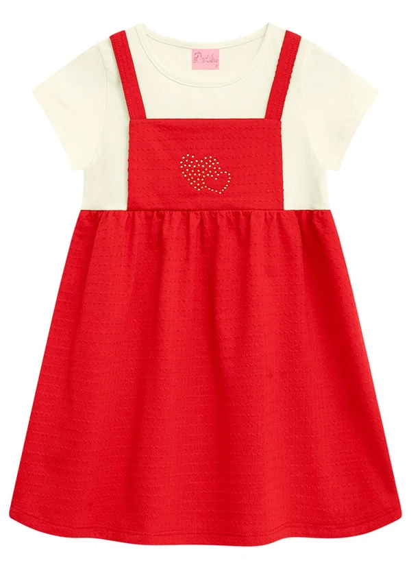 Duduka - Vestido Infantil Vermelha 2