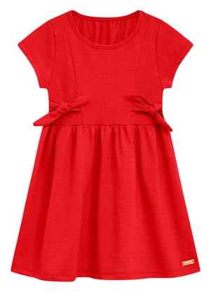 Duduka - Vestido Infantil  Vermelha - DUDUKA