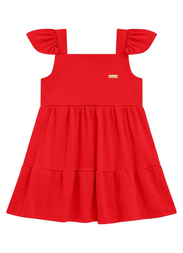 Duduka - Vestido Infantil Vermelha