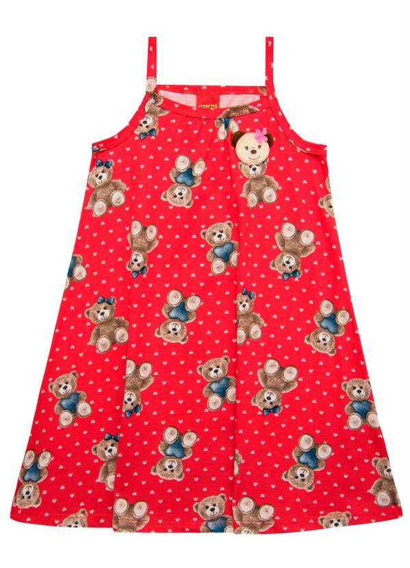 Kyly - Vestido Infantil Vermelho