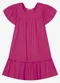 Trick Nick - Vestido Infantil Viscose Liso Rosa - variação: Rosa