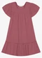 Trick Nick - Vestido Infantil Viscose Liso Rosa - variação: Rosa