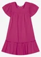 Trick Nick - Vestido Infantil Viscose Liso Rosa - variação: Rosa