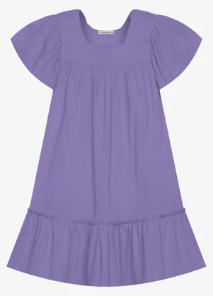 Trick Nick - Vestido Infantil Viscose Liso Roxo - TRICK NICK