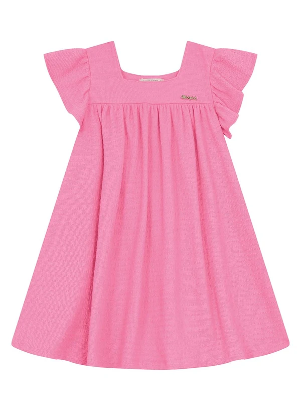 Trick Nick - Vestido Infnatil em Anarruga Rosa 2