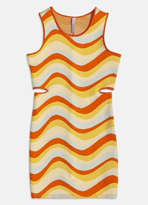 I Am - Vestido Jacquard Amarelo - I AM